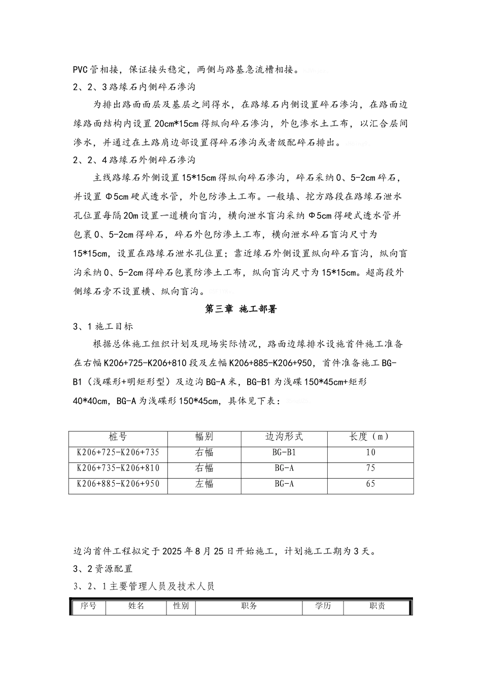 路面边缘排水工程首件施工方案_第2页