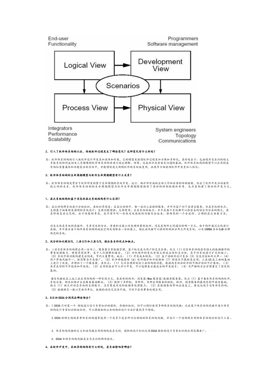 软件体系结构课后作业及答案_第2页