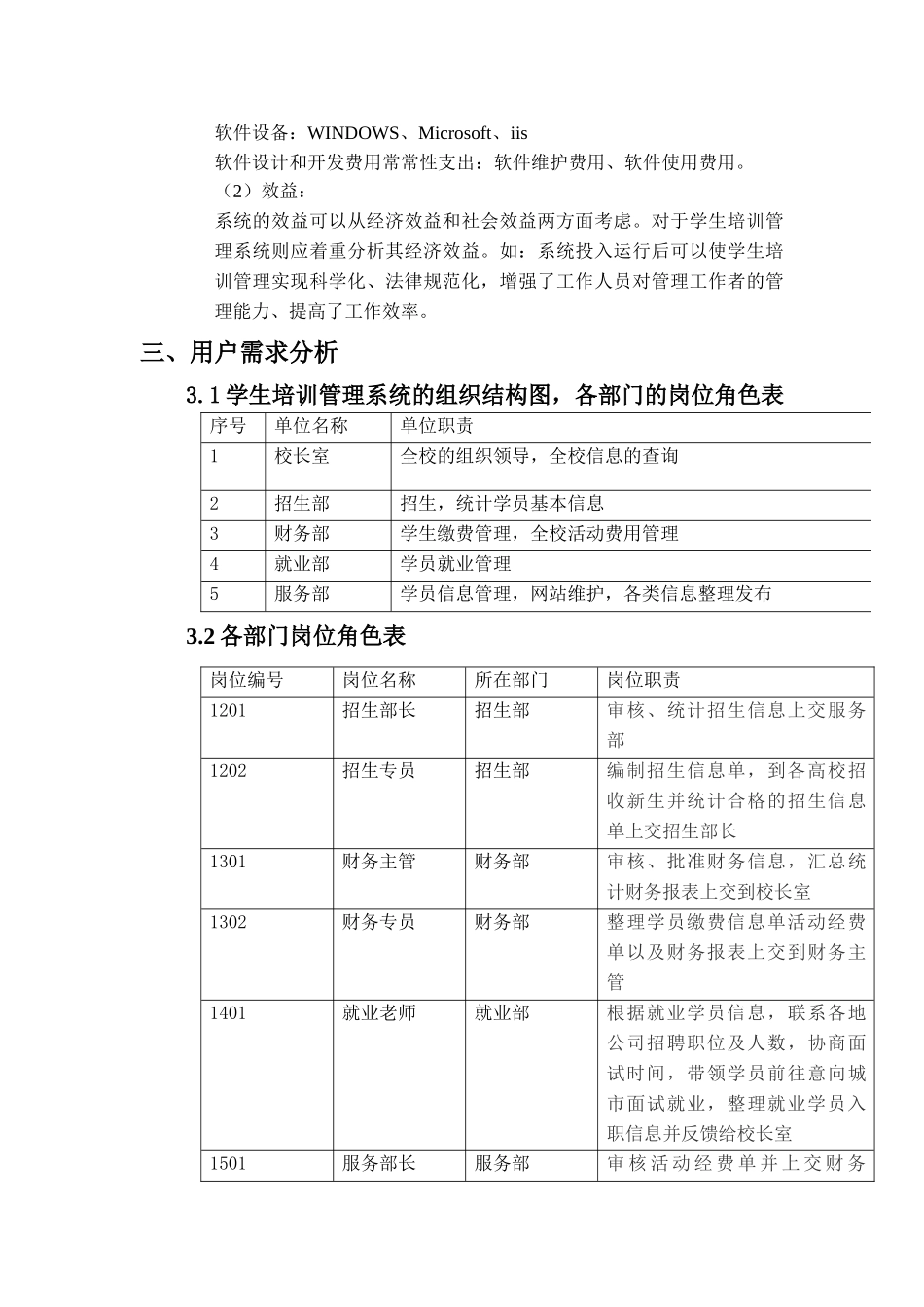 软件工程课程设计-学生培训管理系统的设计与实现_第3页