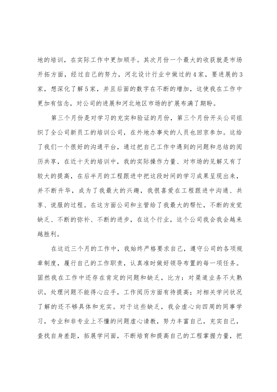 软件销售试用期工作总结_第3页