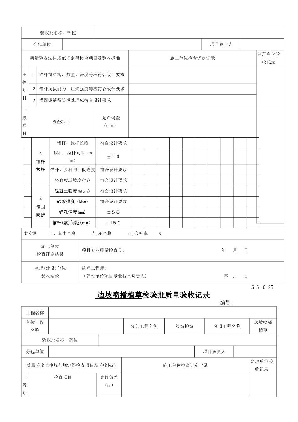 边坡护坡检验批表格_第2页