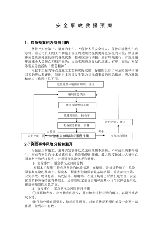 边坡支护应急救援预案
