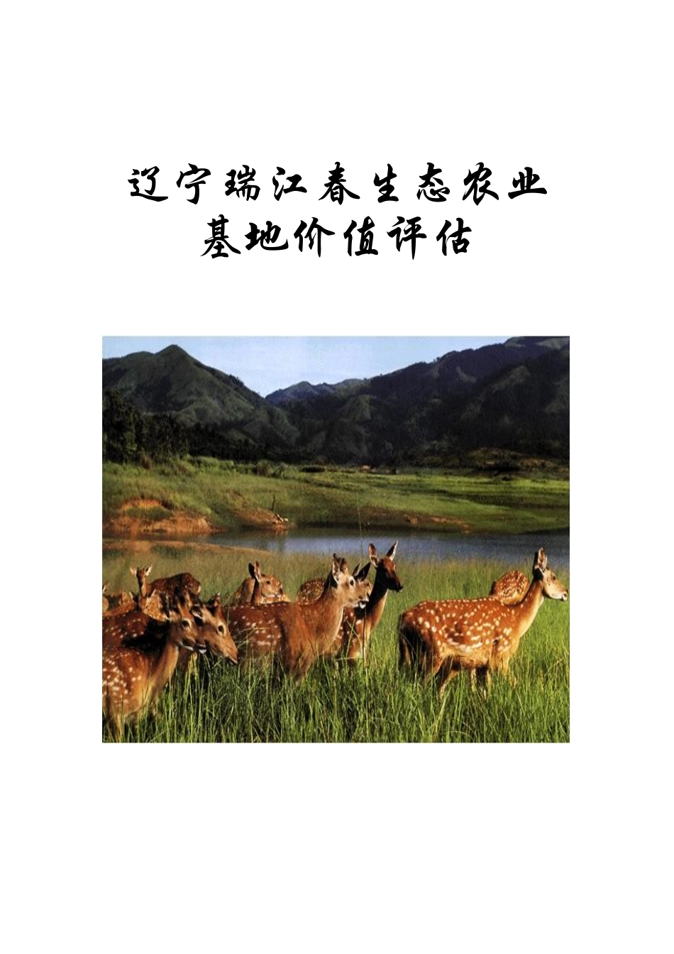 辽宁瑞江春生态农业基地价值评估报告_第2页