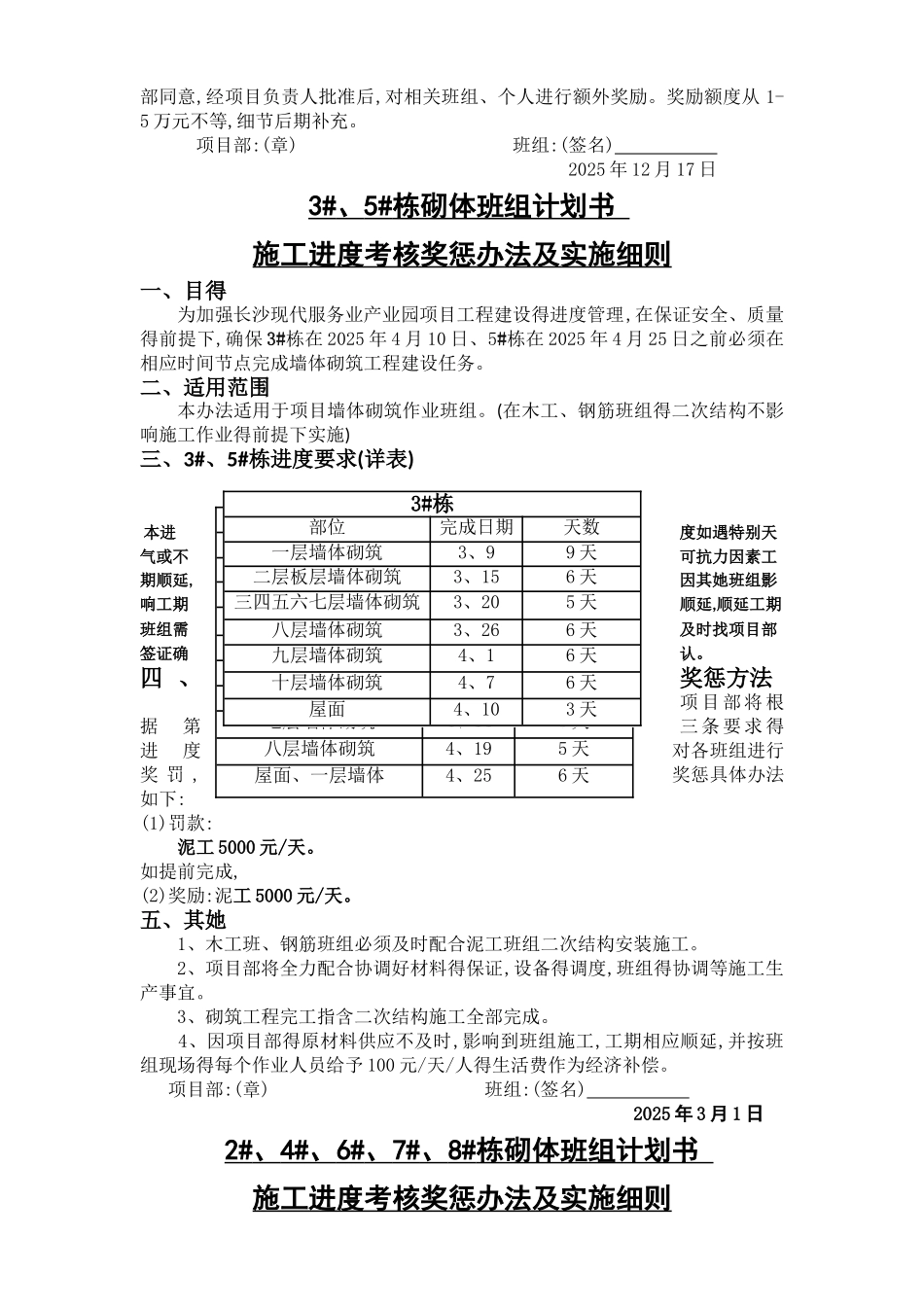 进度考核奖惩办法_第3页