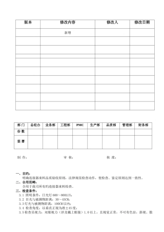 连接器检验规范