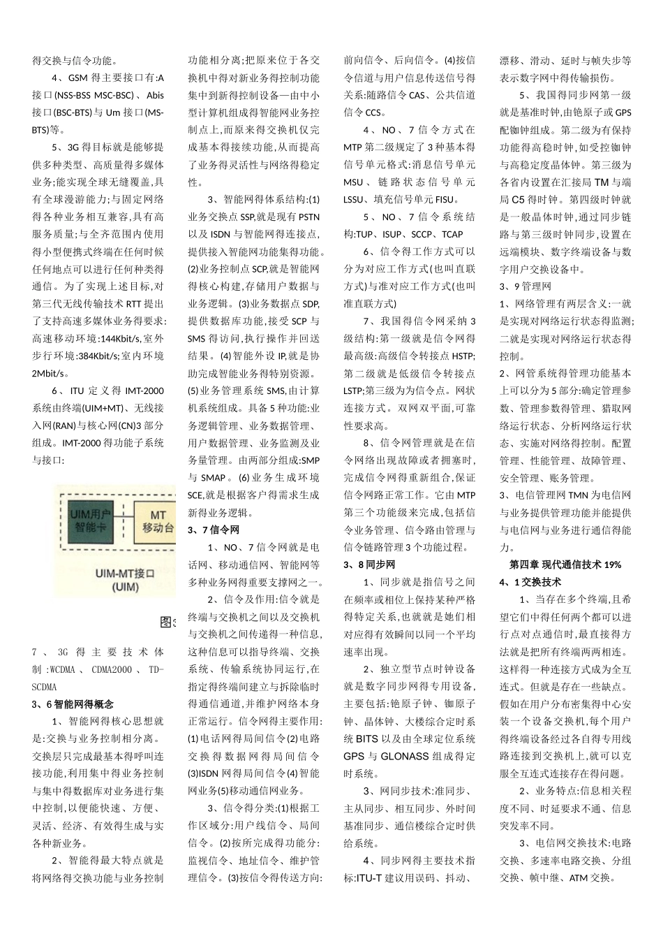 通信专业综合能力 知识点汇总_第2页