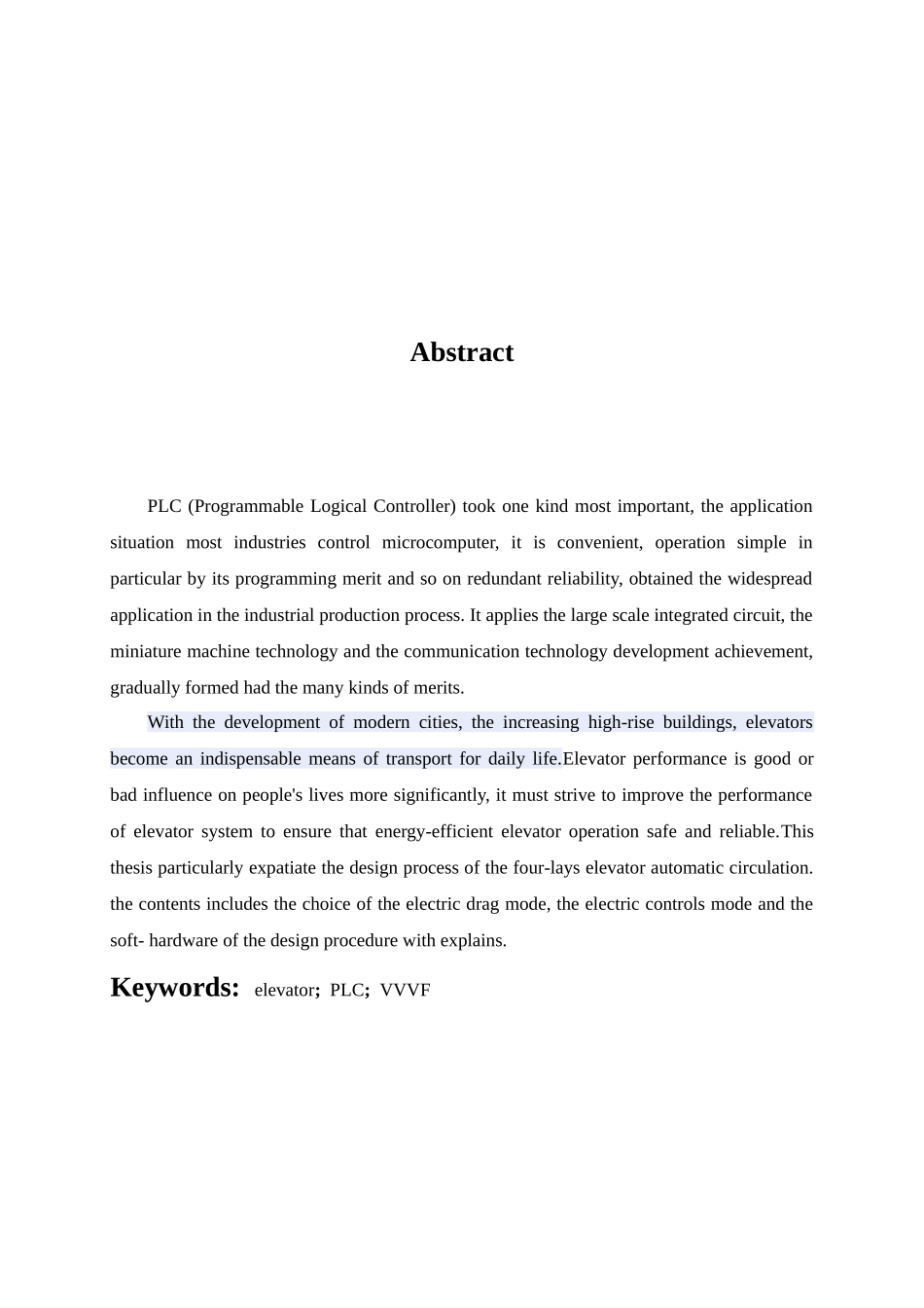 通用变频器和plc实现了对电梯的控制的设计与实现本科学位论文_第2页
