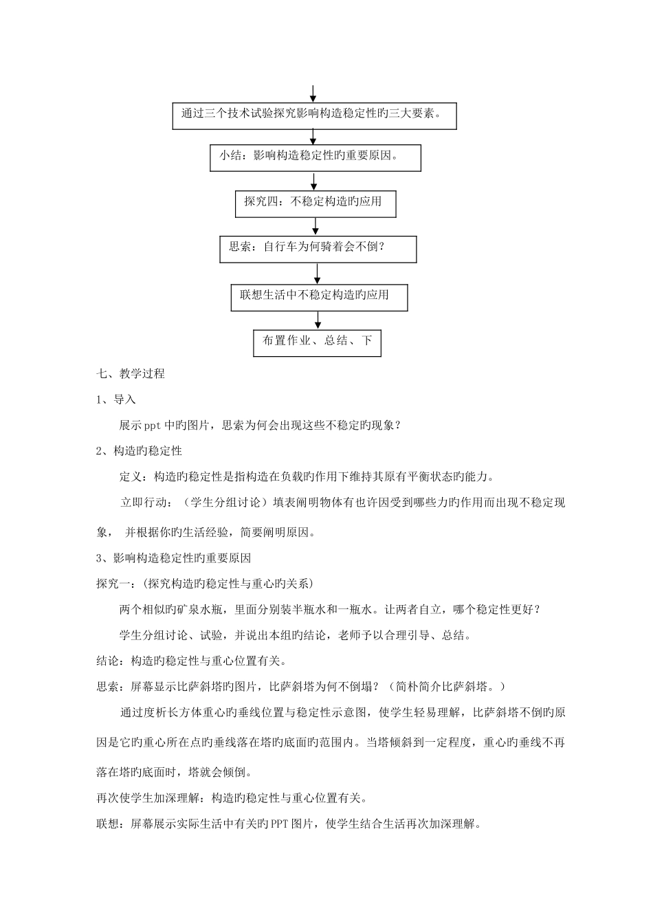通用技术稳固结构探析教学设计_第2页
