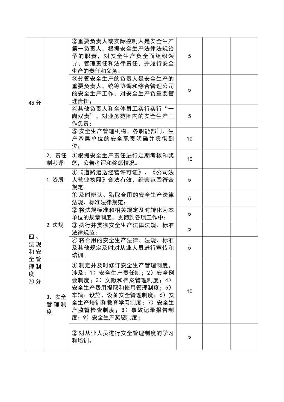 道路旅客运输企业安全生产达标考评指标_第2页