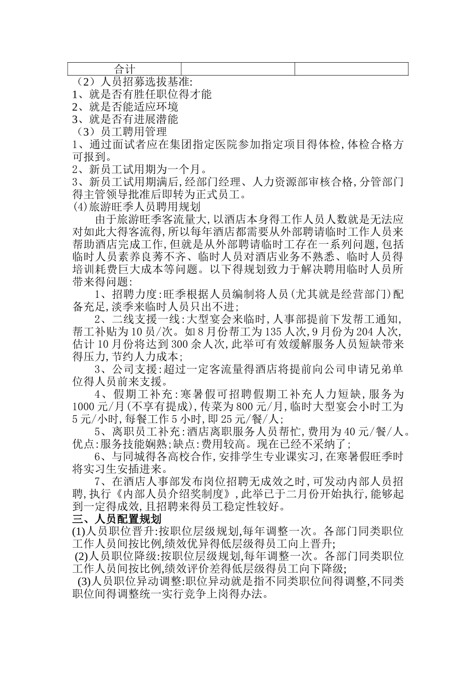 酒店人力资源规划书_第3页