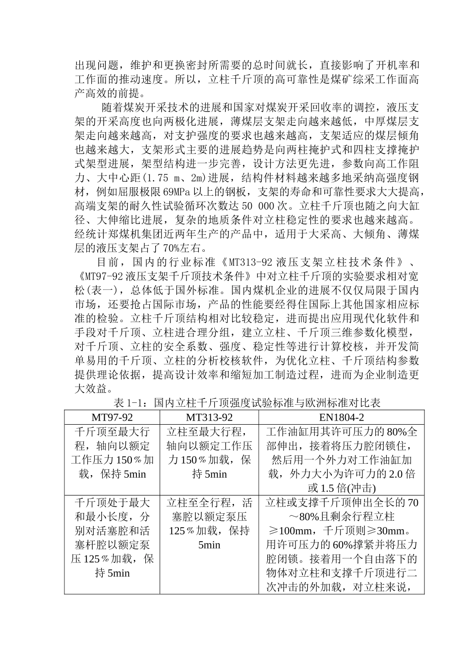 采煤机液压支架立柱仿真设计本科学位论文_第2页