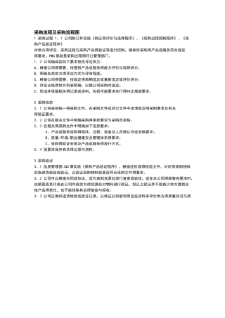 采购流程及采购流程图