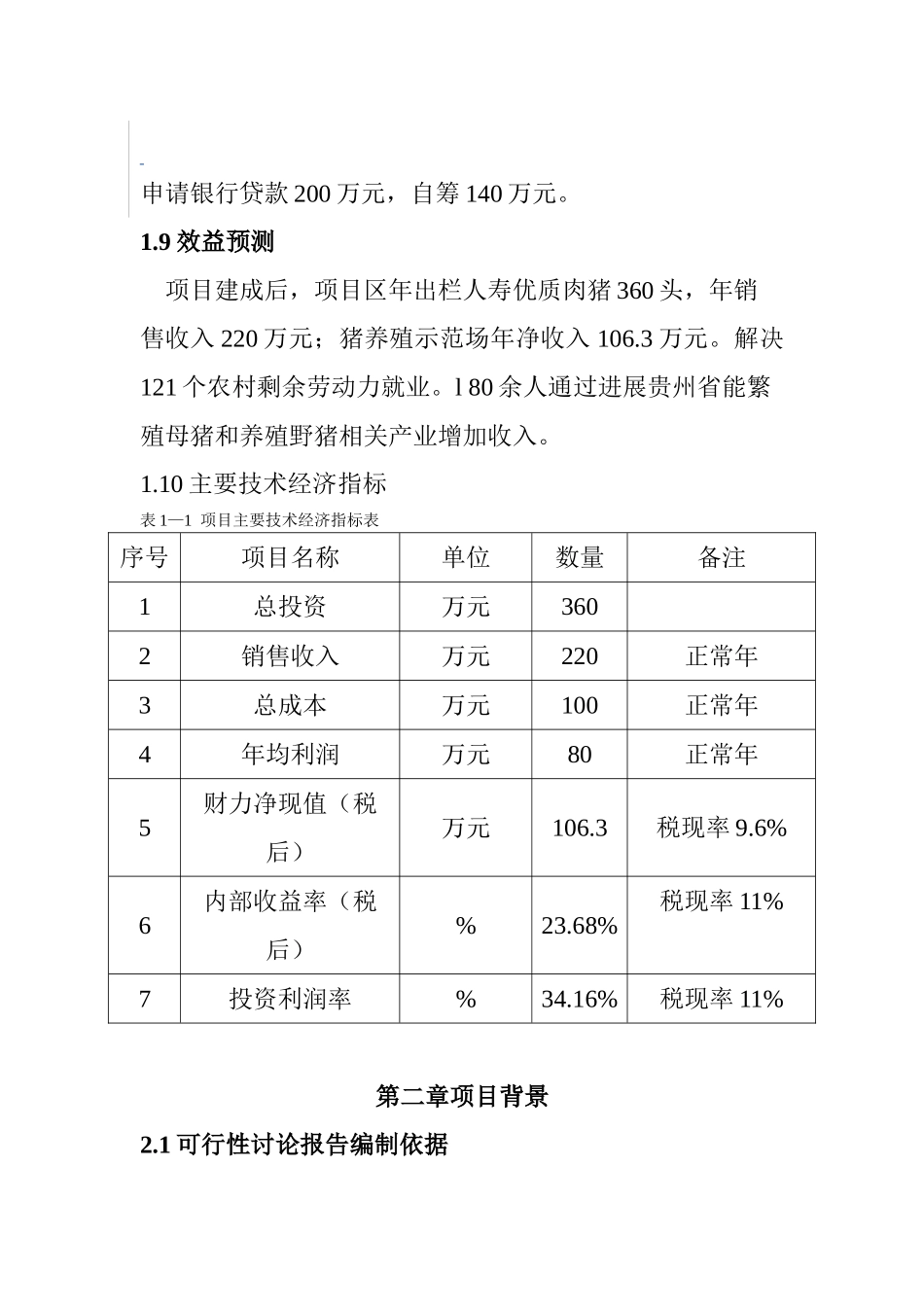 野猪养殖项目可行性研究报告_第2页