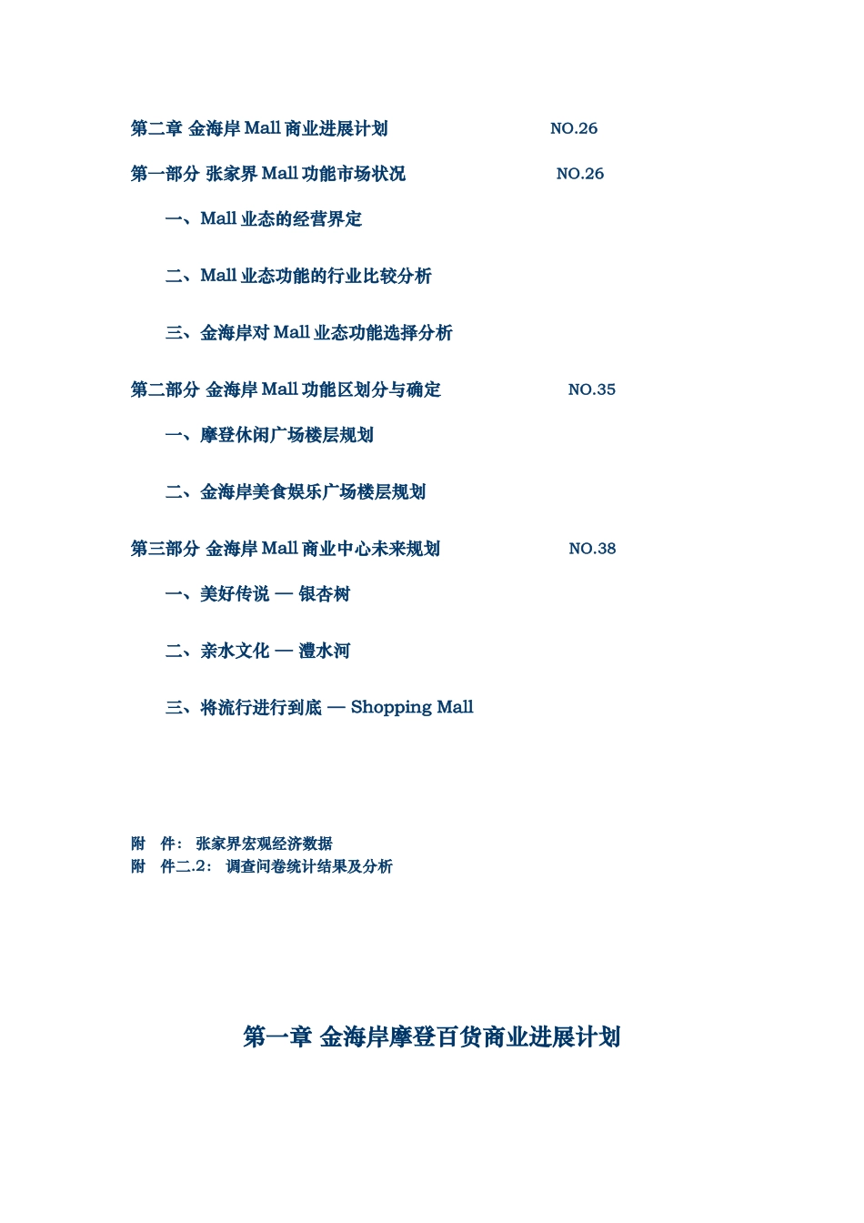 金海岸摩登百货商业发展计划书本科学位论文_第2页