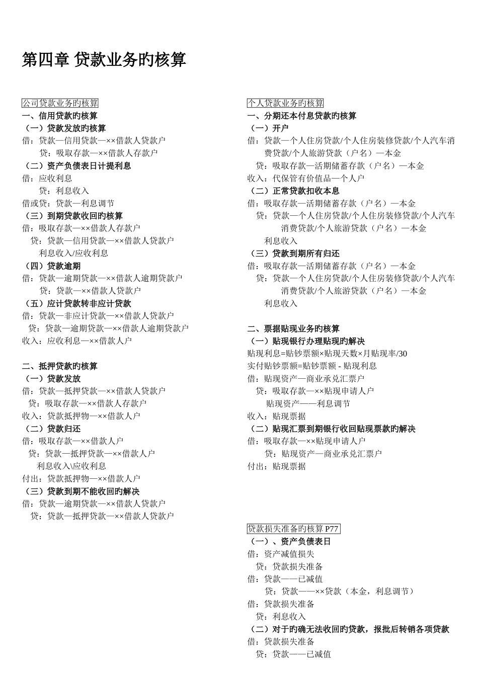 金融企业会计会计分录_第2页