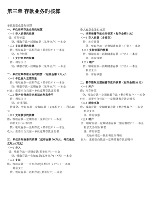 金融企业会计会计分录