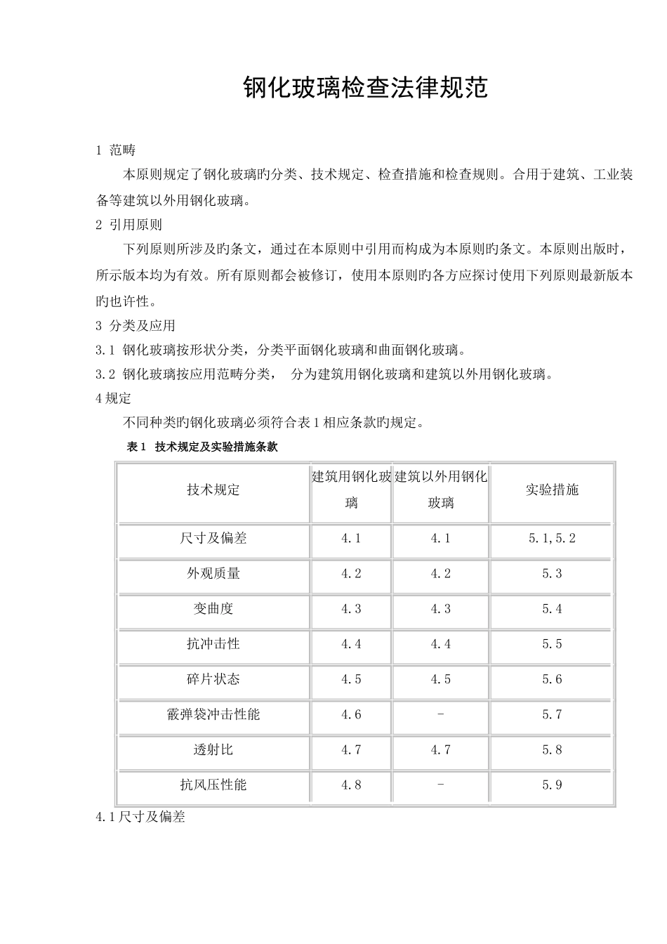 钢化玻璃检验标准_第1页