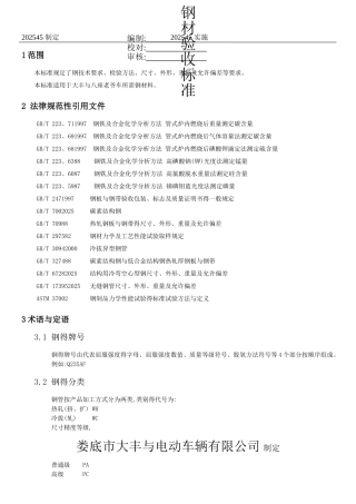钢材检验标准
