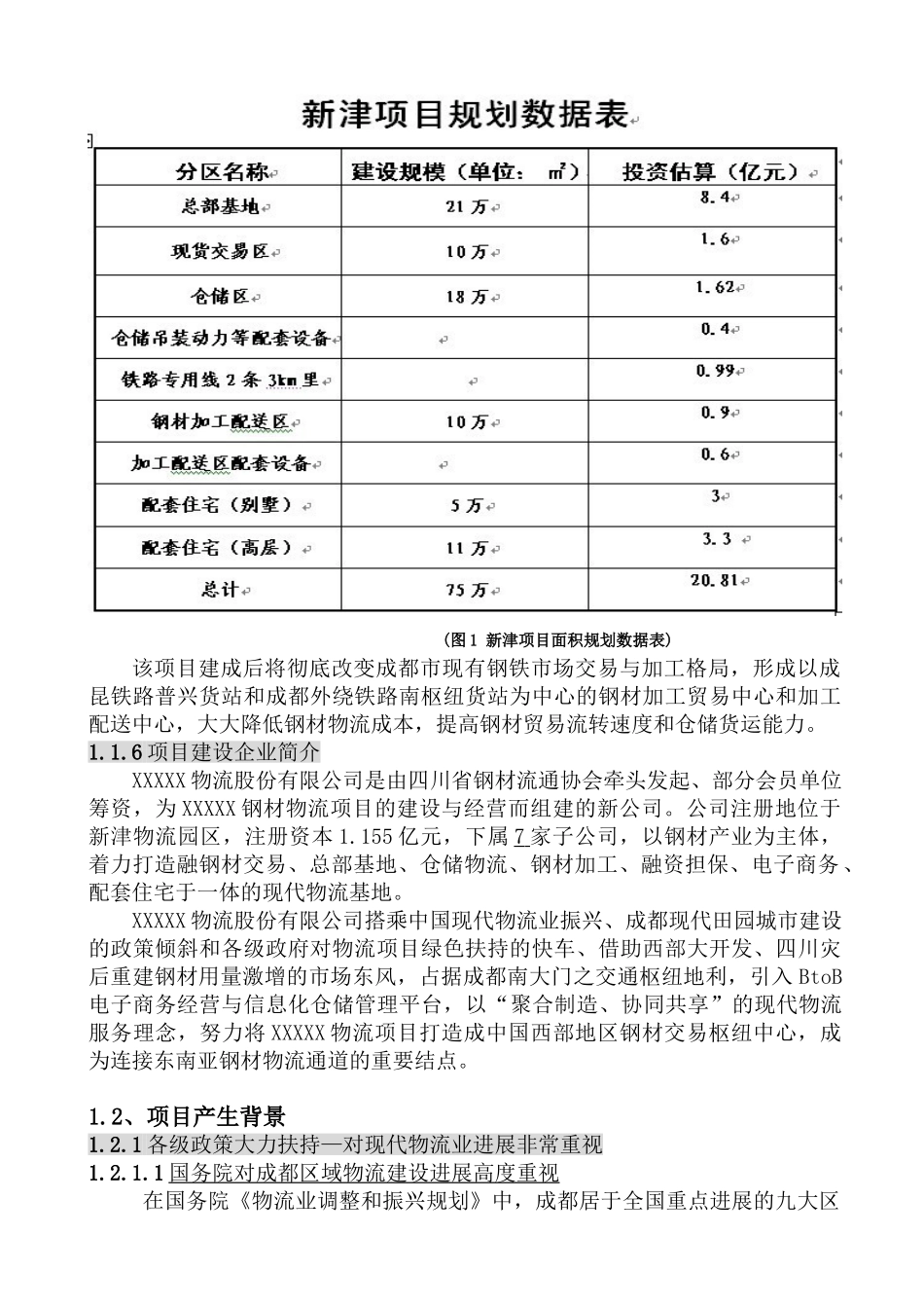 钢材物流中心城建设可行性研究报告_第3页