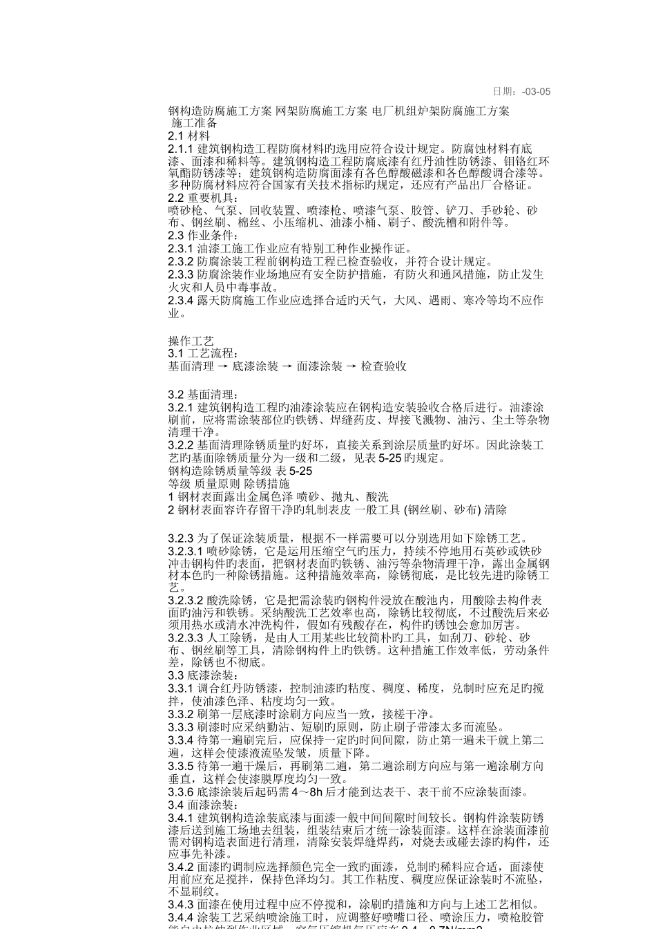 钢结构防腐施工方案网架防腐施工方案电厂机组炉架防_第2页