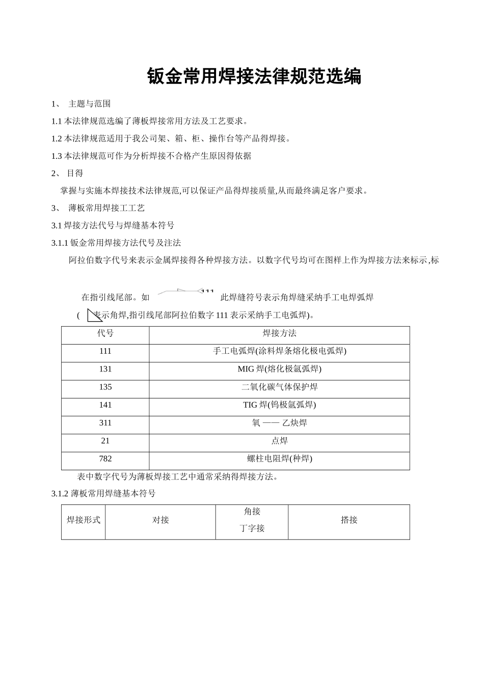 钣金常用焊接规范选编_第1页