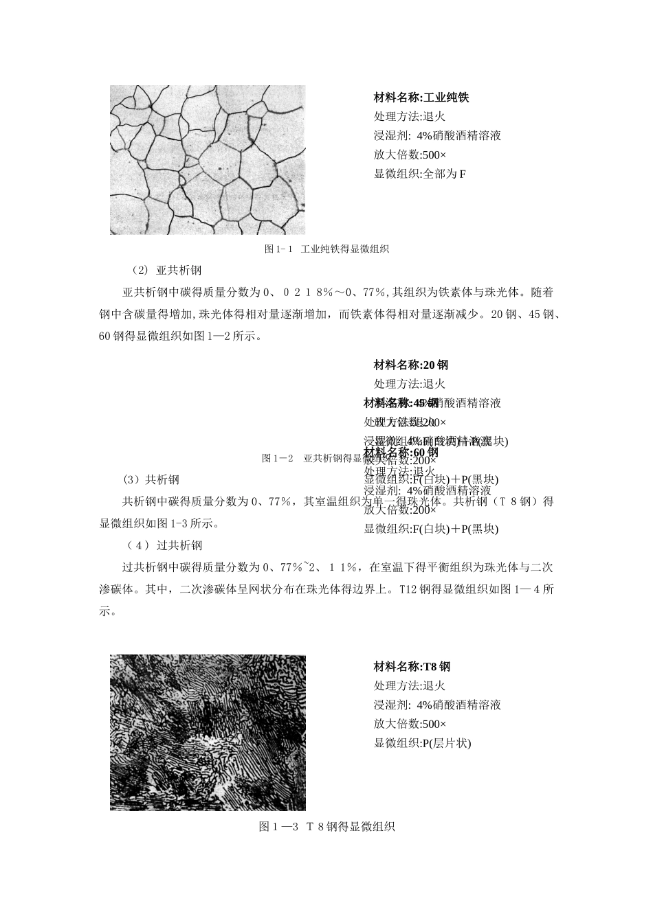 铁碳合金的平衡组织分析_第3页