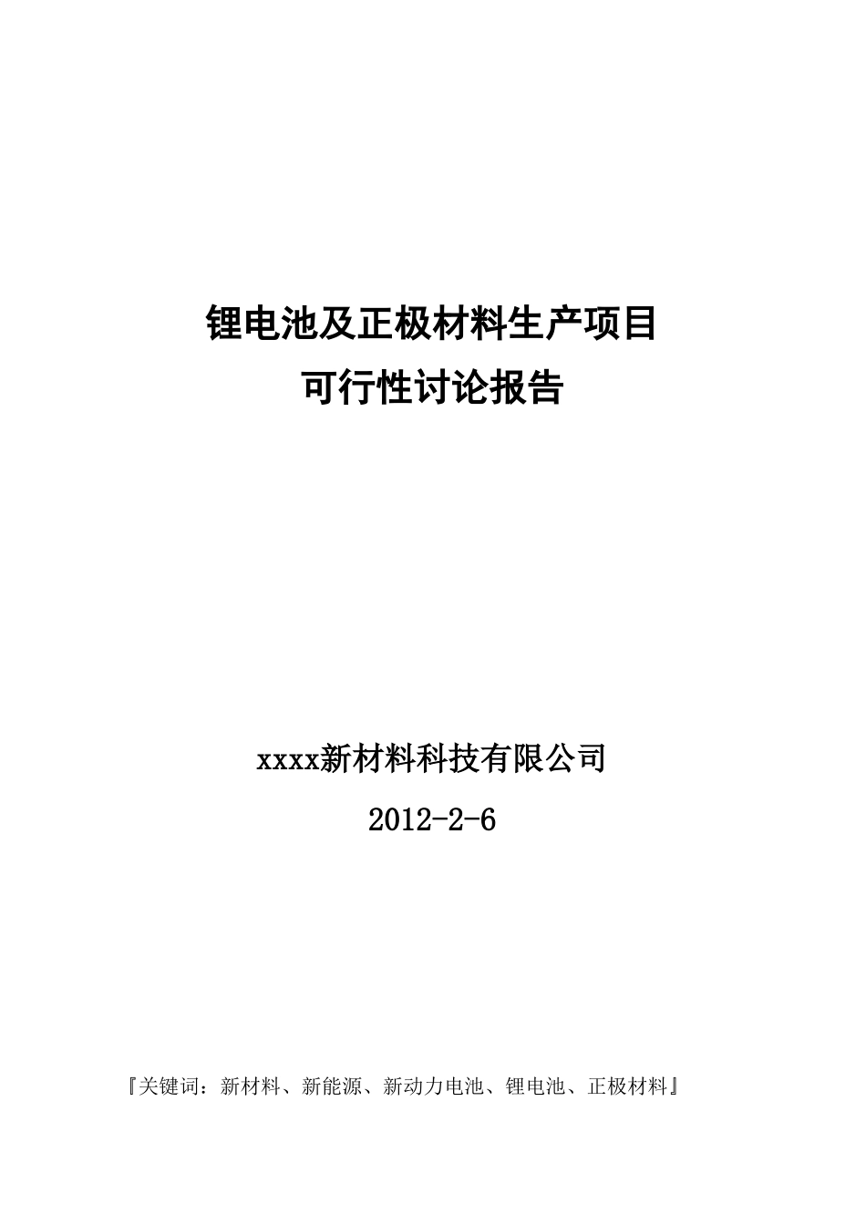 锂电池及正极材料生产可行性研究报告_第2页