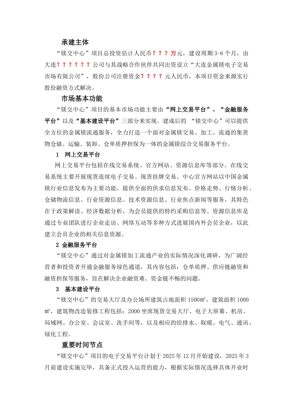 镁业电子交易市场建设方案_第2页