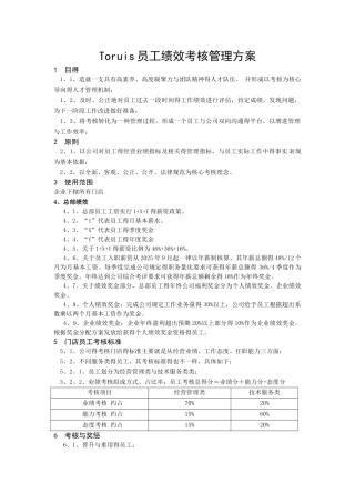 门店员工绩效考核管理方案