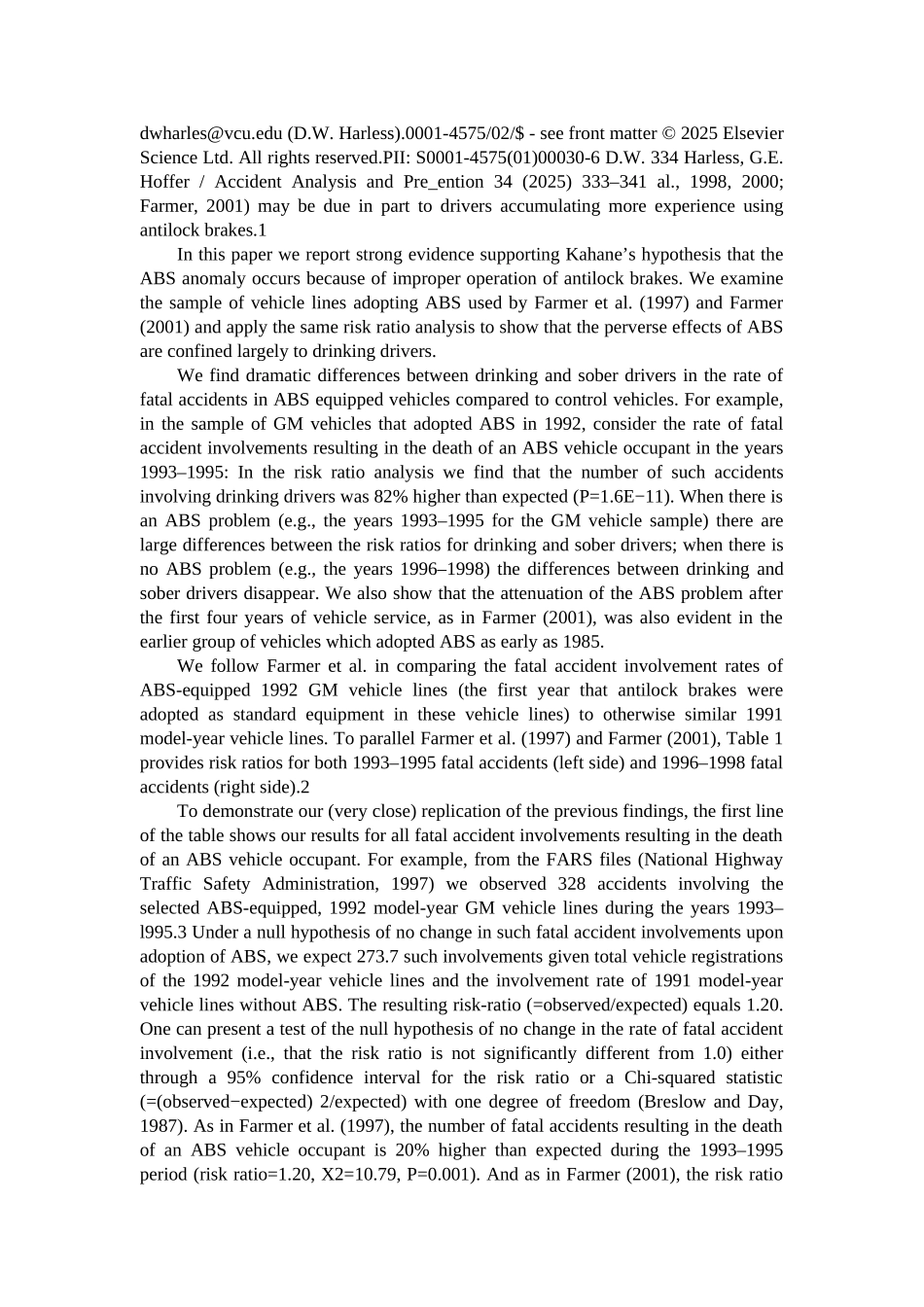 防抱死制动系统的反常现象-醉酒司机的问题外文翻译本科学位论文_第2页