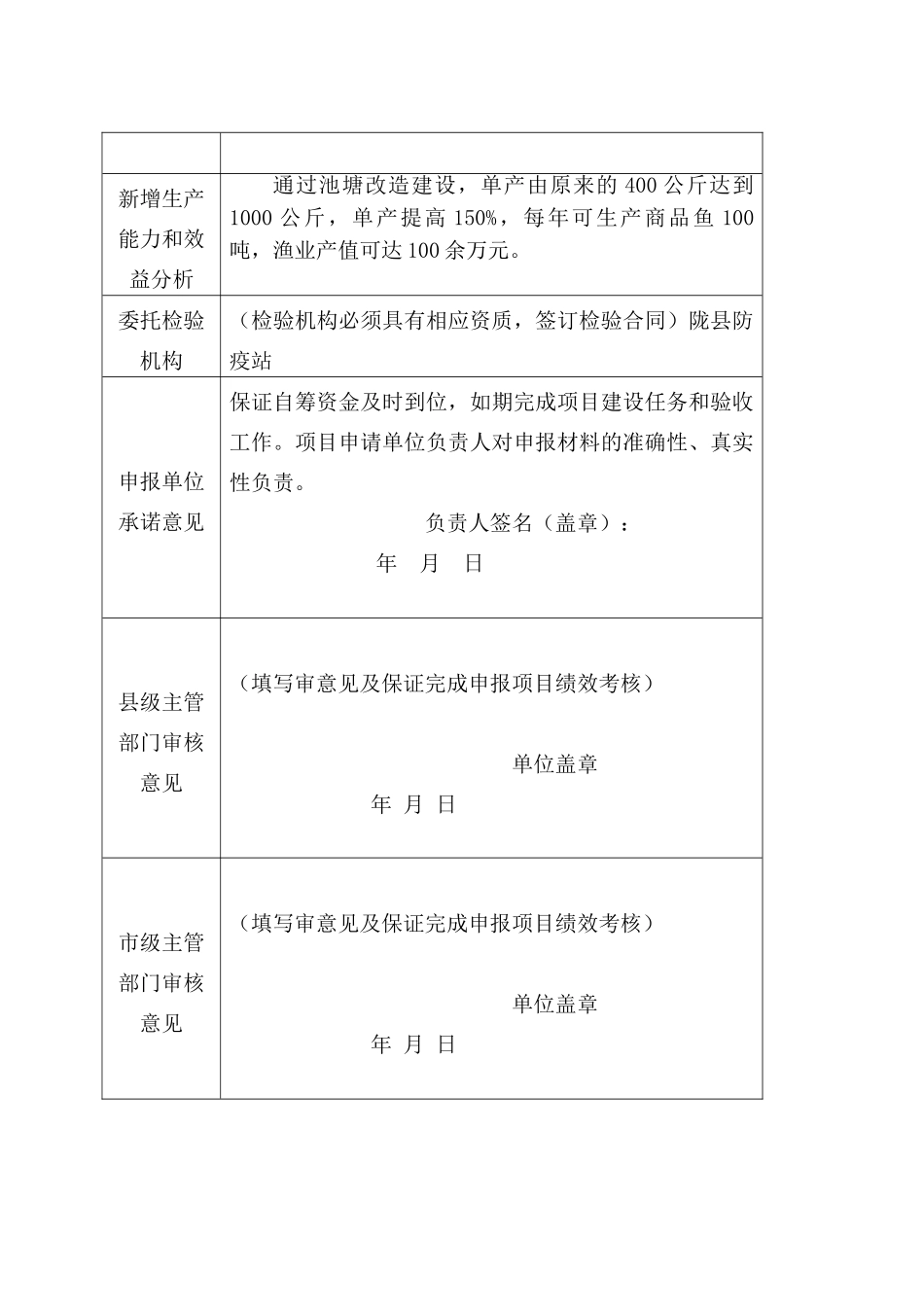 陇县温水镇团结水产养殖基地“菜篮子”水产品生产项目实施方案_第3页