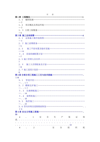 雨污分流施工组织方案