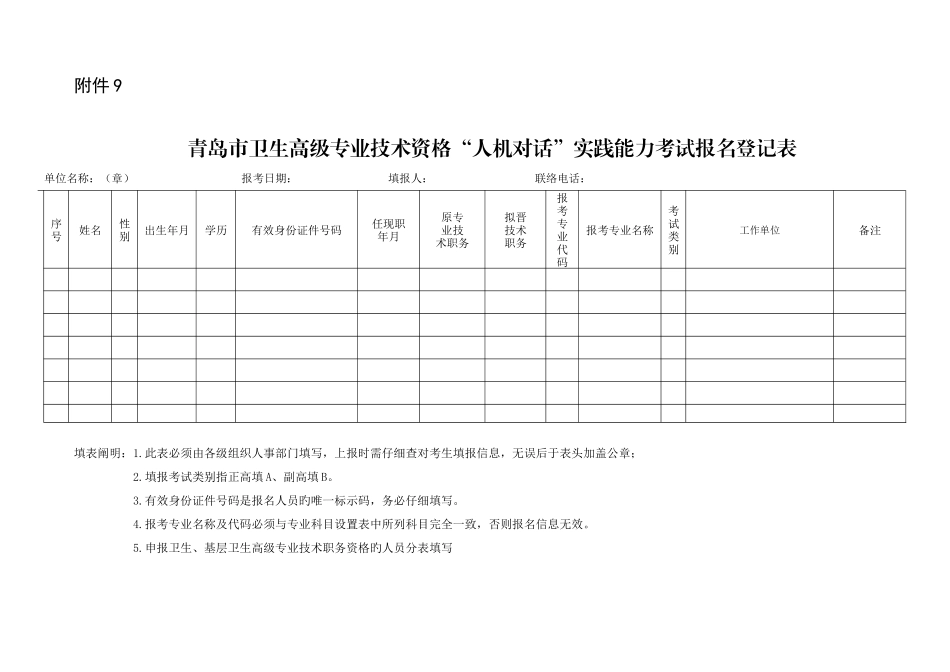 青岛市卫生高级专业技术资格人机对话实践能力_第1页