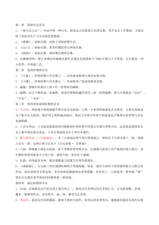 音乐史名词解释