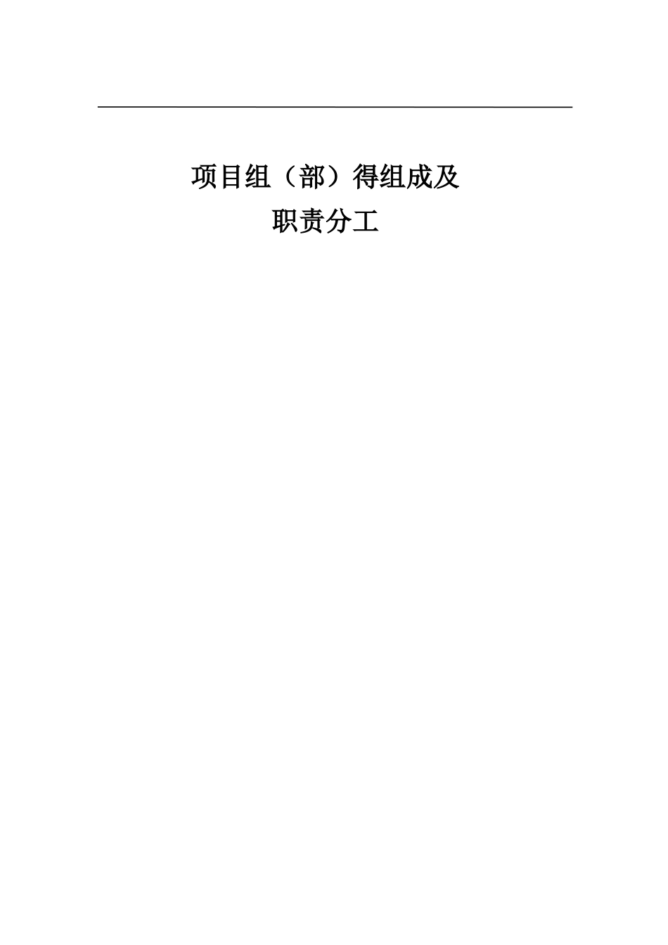 项目组的组成即职责分工_第1页
