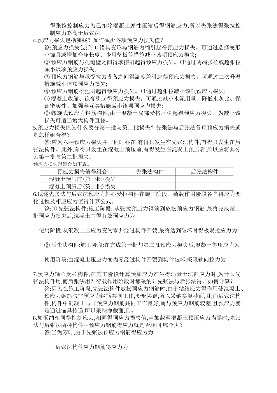 预应力混凝土构件习题_第3页