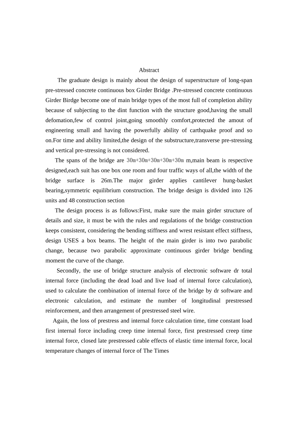 预应力混凝土连续梁桥上部结构的设计论文道桥_第2页