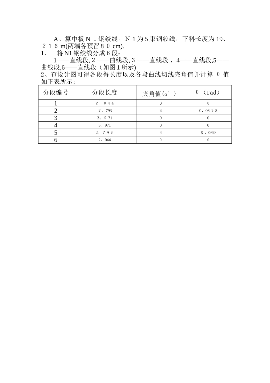 预应力钢绞线理论伸长值精确计算_第2页