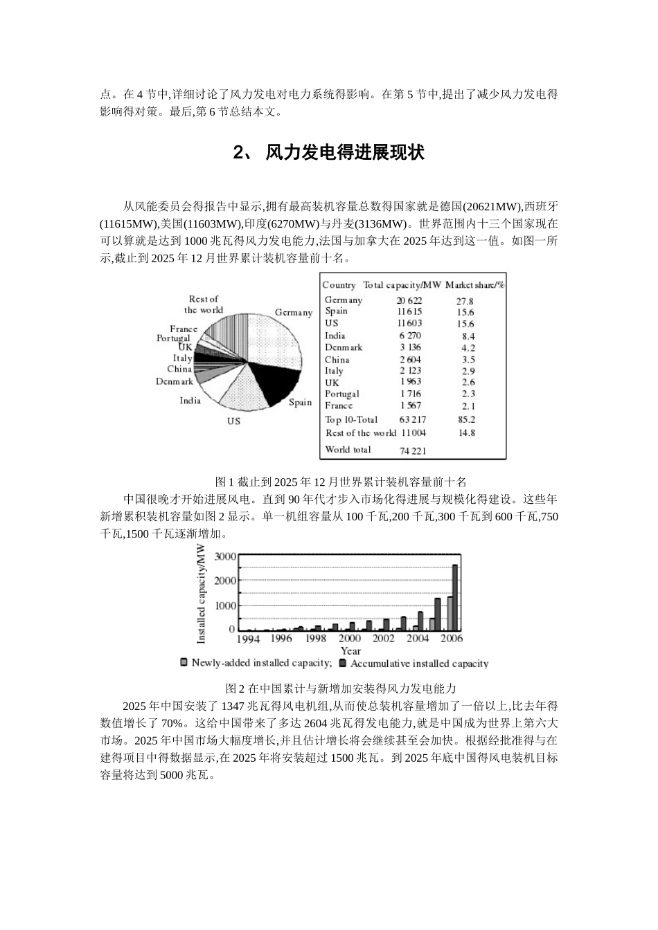 风力发电对电力系统的影响_第2页