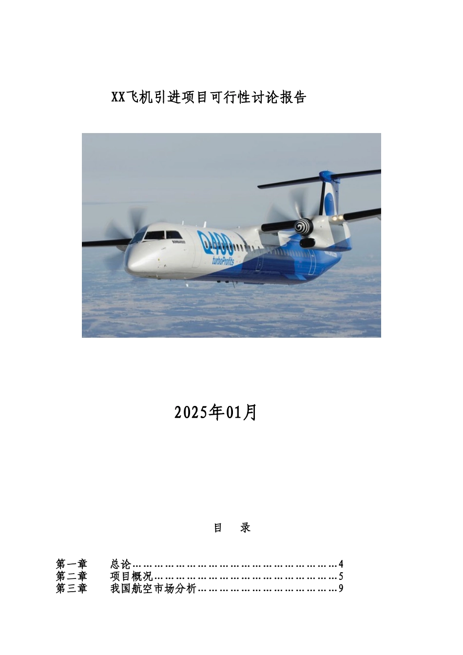 飞机引进项目可行性研究报告_第2页