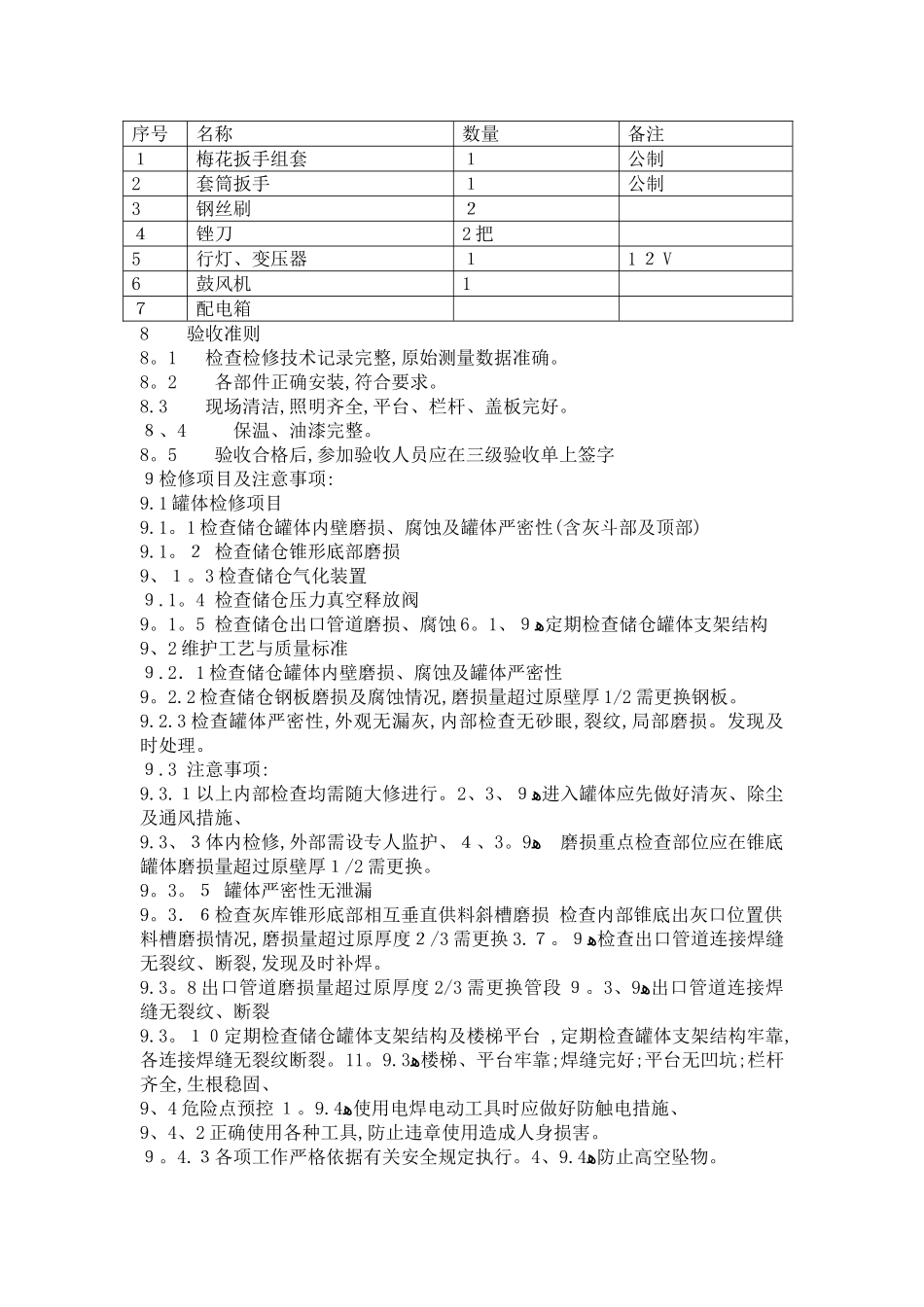 飞灰固化检修规程_第2页