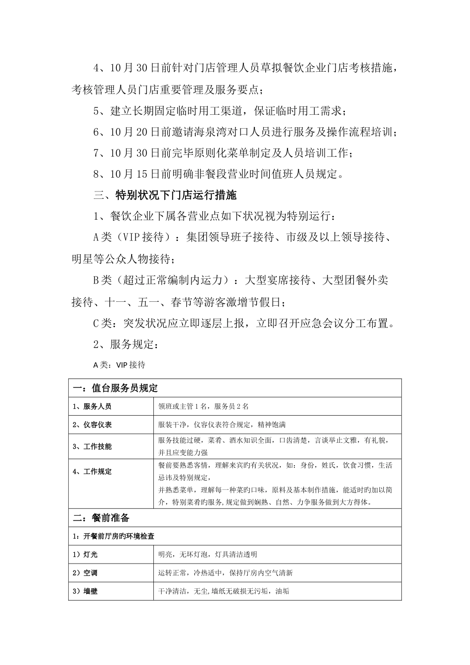 餐饮公司黄金周接待总结及整改措施_第2页