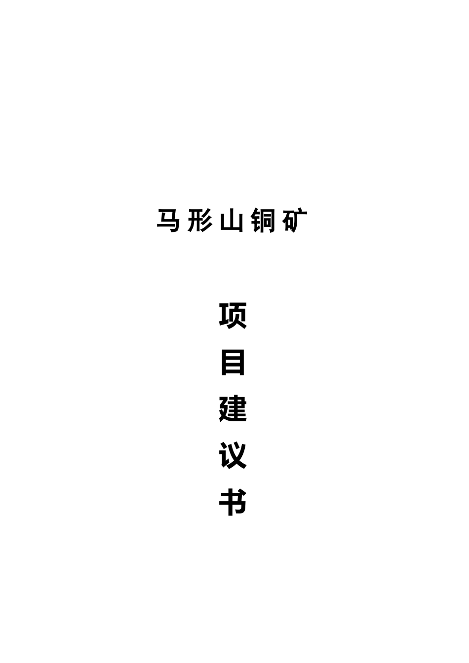 马形山铜矿项目建议书_第2页