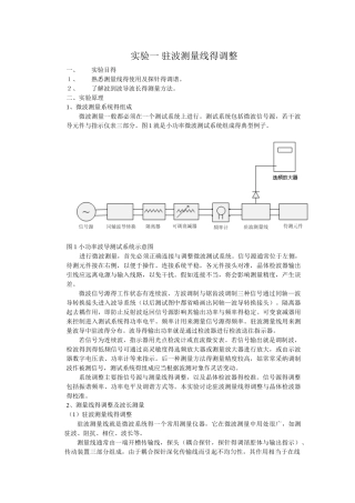 驻波测量线的调整与电压驻波比测量