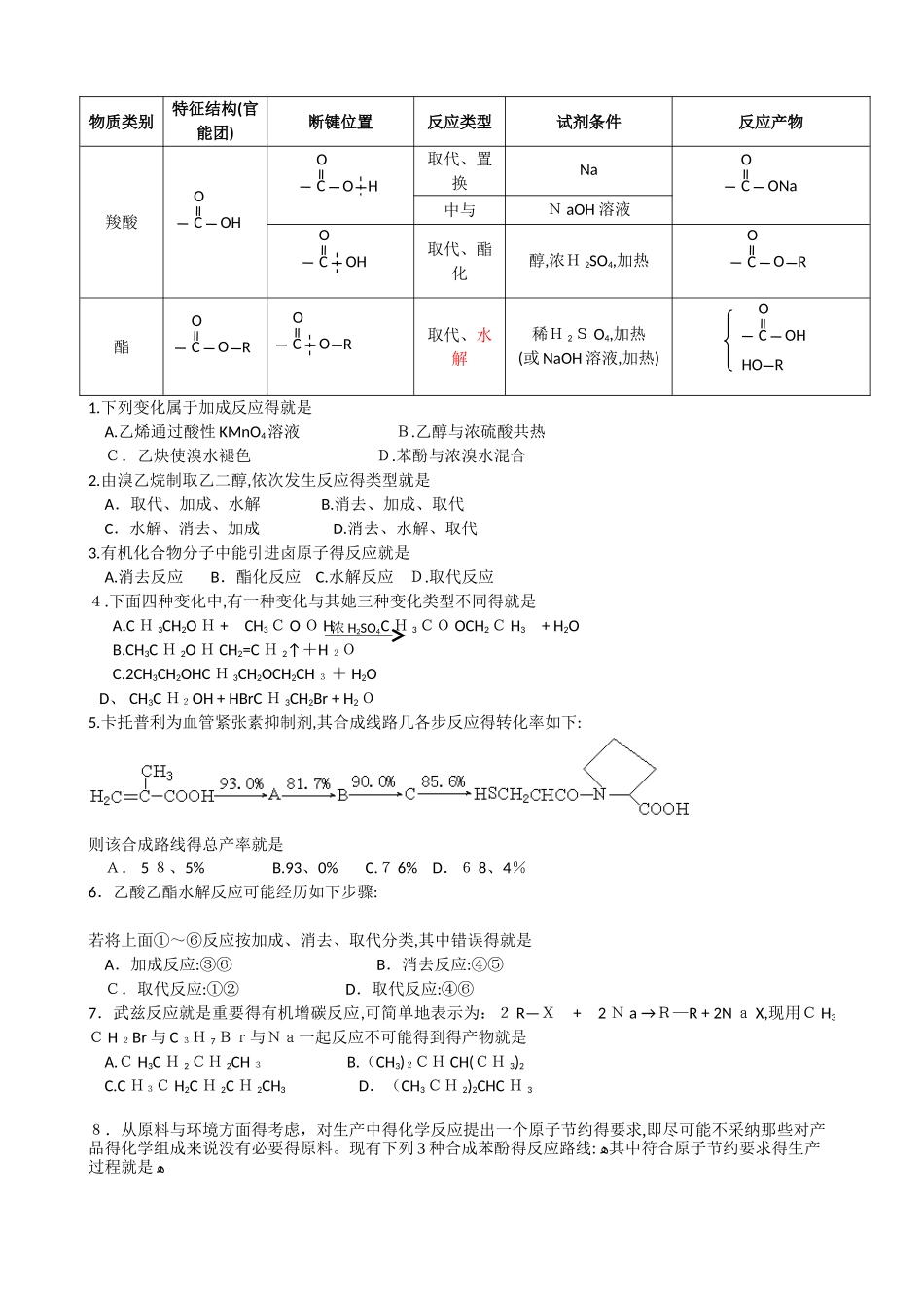 高三有机合成专题讲解_第3页
