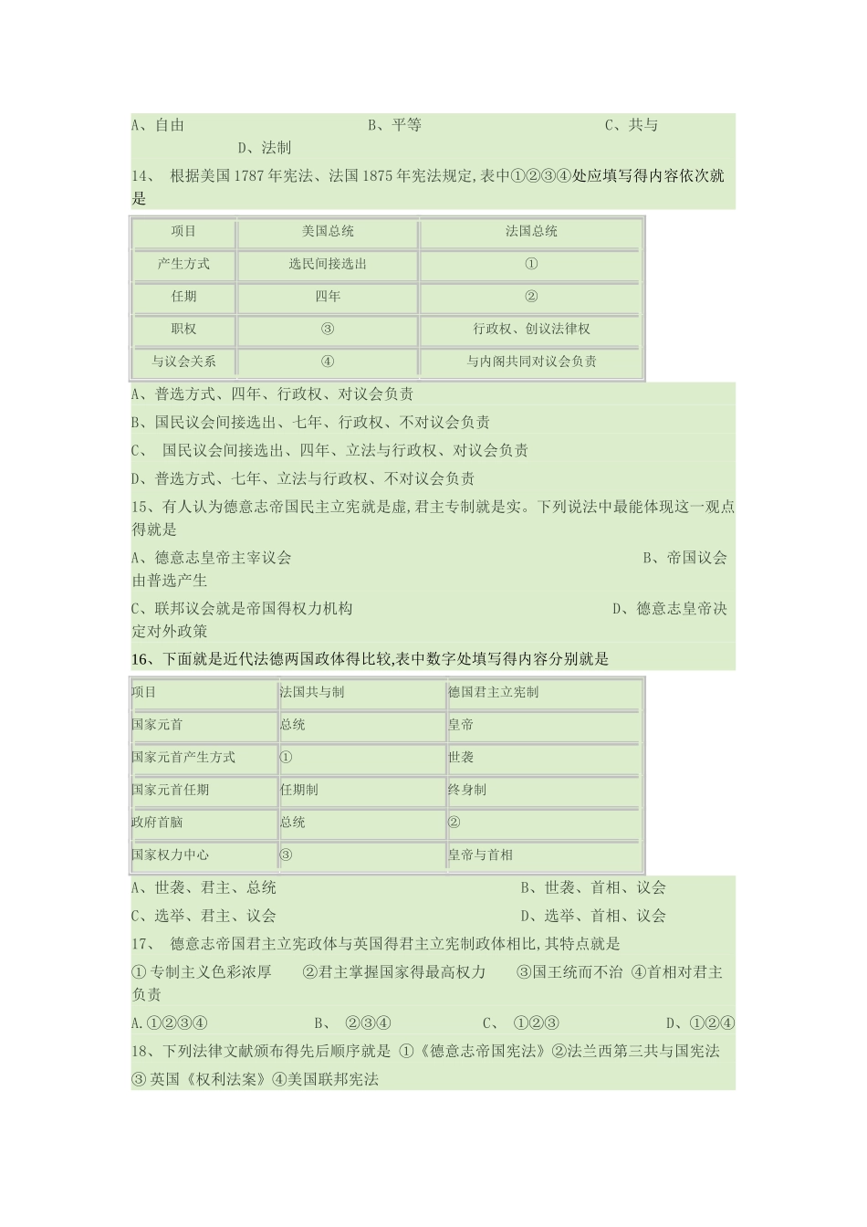 高中历史必修一第三单元_第3页