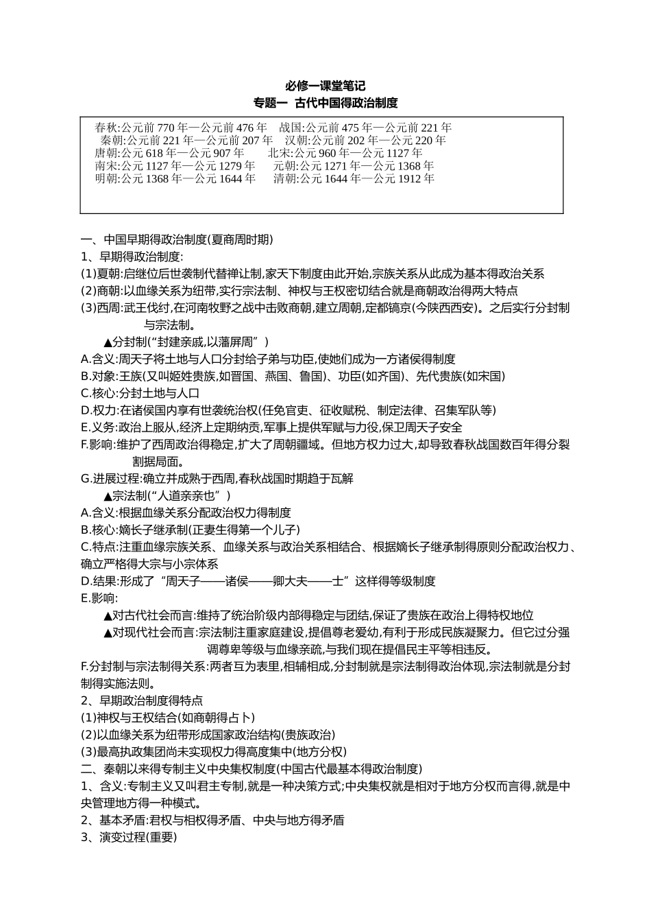 高中历史笔记_第1页