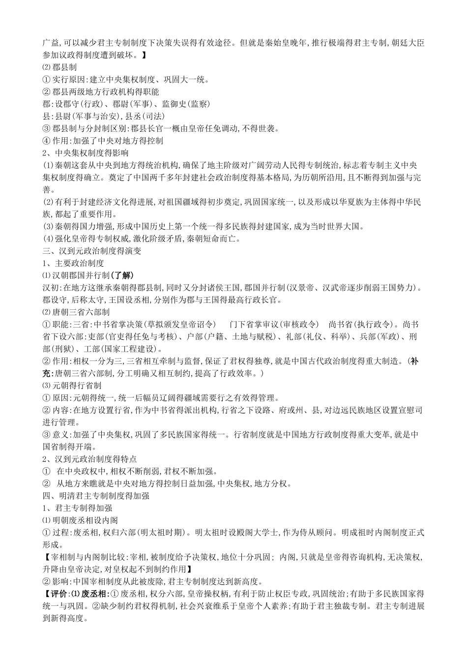 高中历史重点速记_第2页