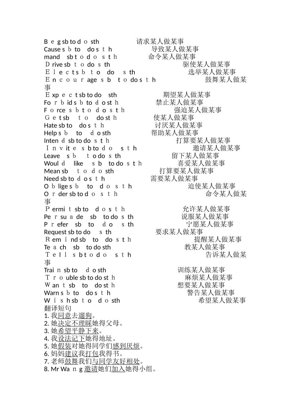 高中英语词组v to do固定搭配_第2页
