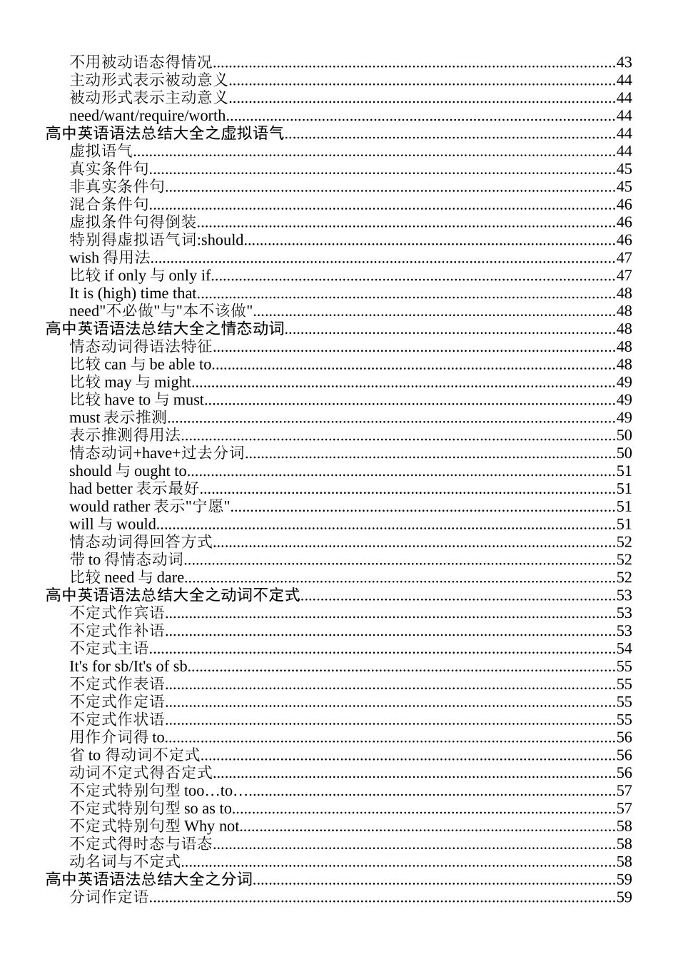 高中英语语法大全 _第3页